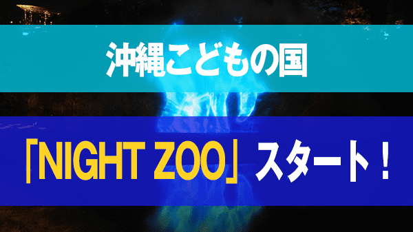 沖縄市 沖縄こどもの国 NIGHT ZOO 夜の動物園