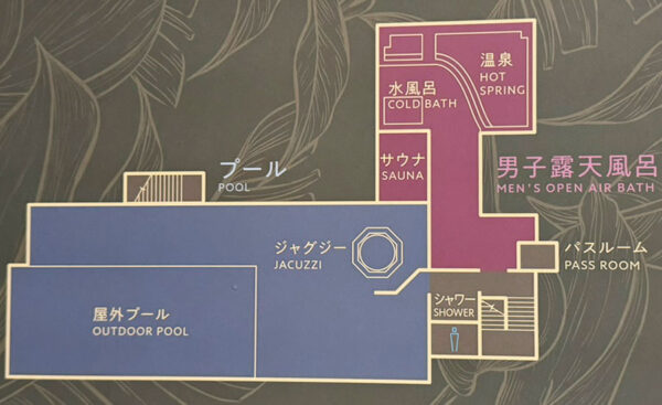 HOTEL SANSUI NAHA サンスイナハ 琉球温泉 波之上の湯 大浴場 天然温泉 2F プール