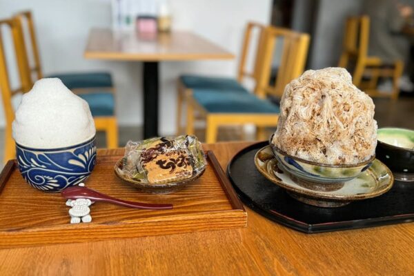 那覇市 壺屋やちむん通り うちなー茶屋 ぶくぶく 沖縄氷ぜんざい ぶくぶく茶