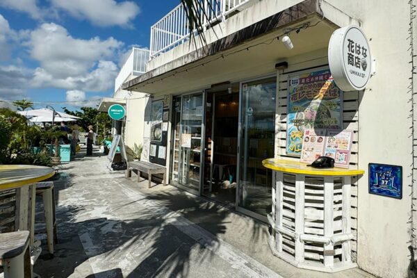 豊見城市 瀬長島ウミカジテラス 沖縄そば 進化系 花はな商店 外観