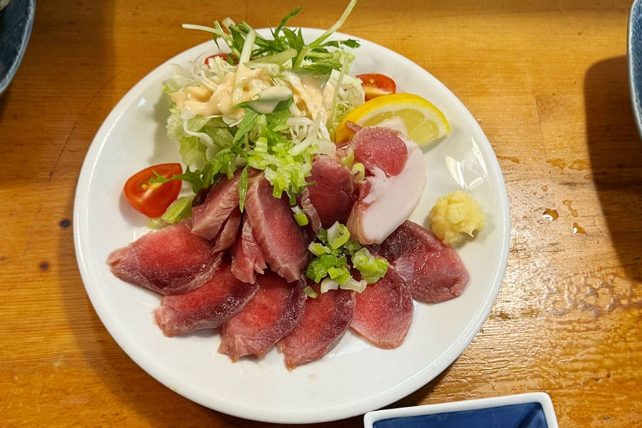 糸満市 味どころ 田舎家 西表島 イノシシのタタキ