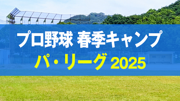 プロ野球 沖縄 春季キャンプ パ・リーグ 2025年